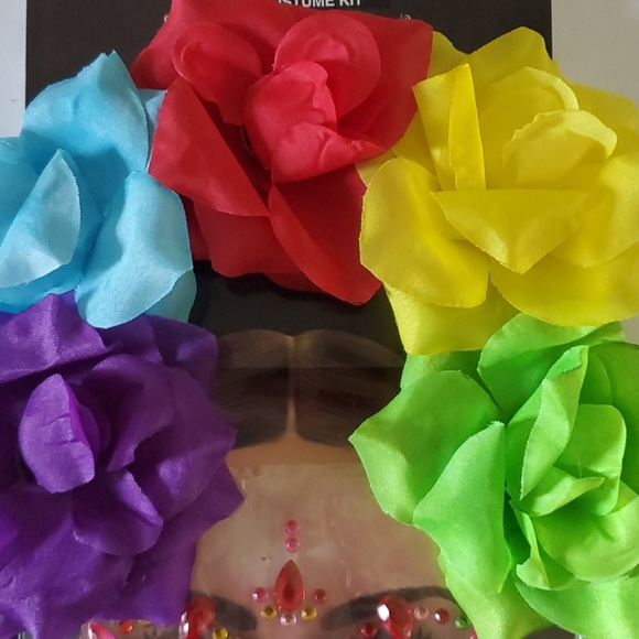 🆕️  Day of the Dead Face Jewels With Headband - Picture 3 of 10